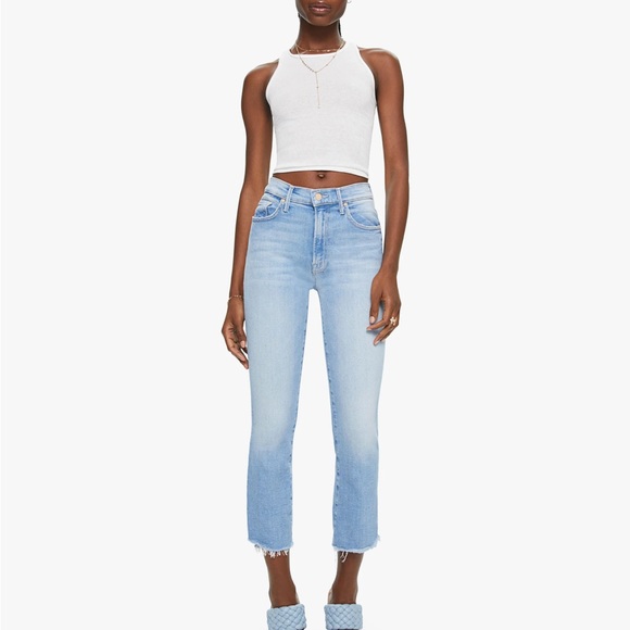 MOTHER Denim - MOTHER The Insider Crop Step Fray Jeans Limited Edition wash Size 34